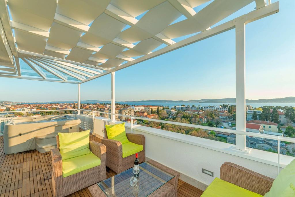 Sunset Penthouse Apartment With Jacuzzi And Seaview Zadar Exteriör bild